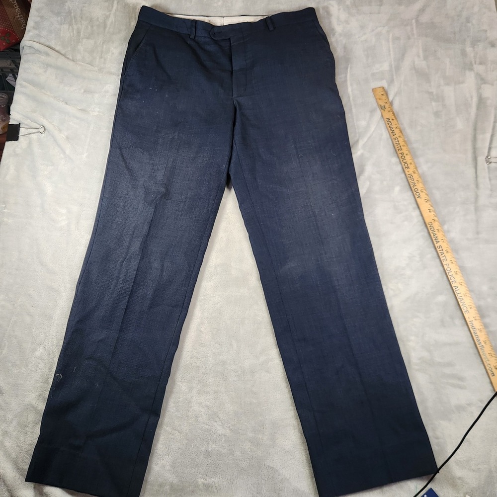 Linea Naturale Luxe Men's Size 36 Blue Dress Pants Slacks Business Career Preppy